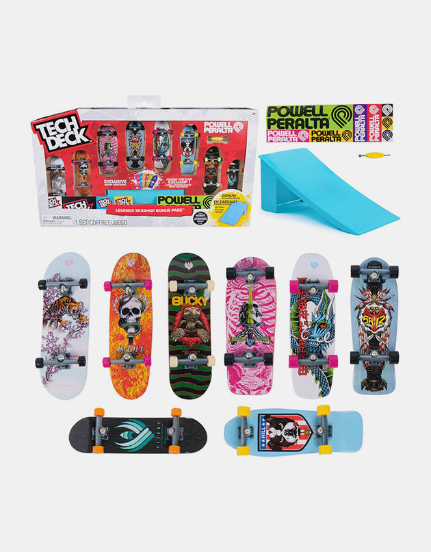 Tech Deck Powell Peralta Legends Fingerboard SK8Shop - 8 Pack