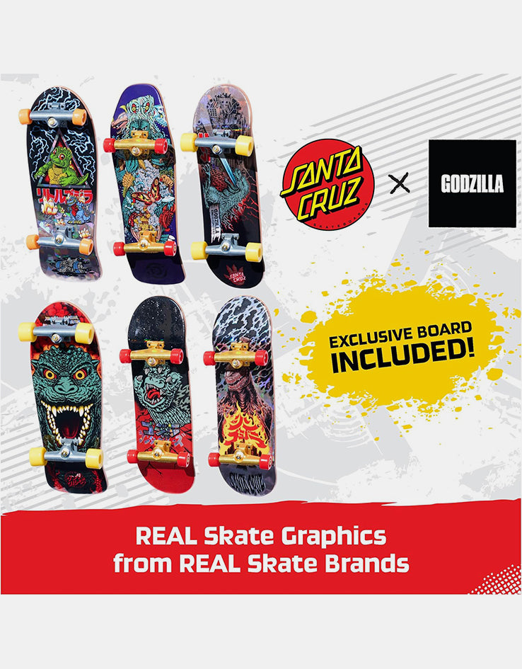 Tech Deck Santa Cruz Godzilla SK8Shop Fingerboard Bonus Pack - 8 Pack