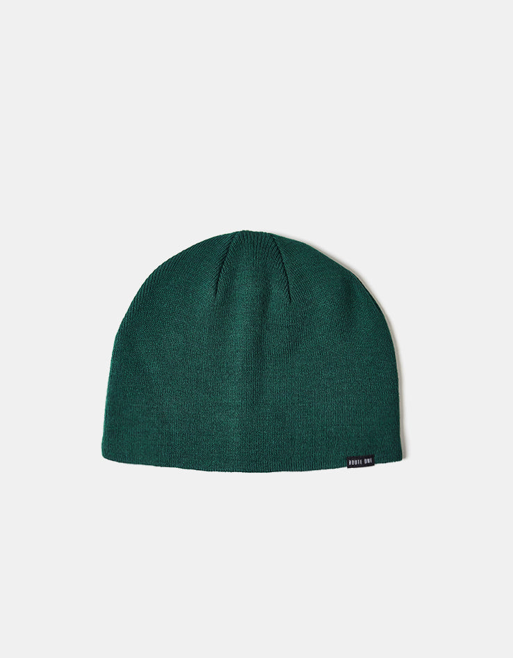 Route One Cuffless Beanie - Forest Green