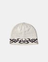 Route One Tribal Cuffless Beanie - Angora/Espresso