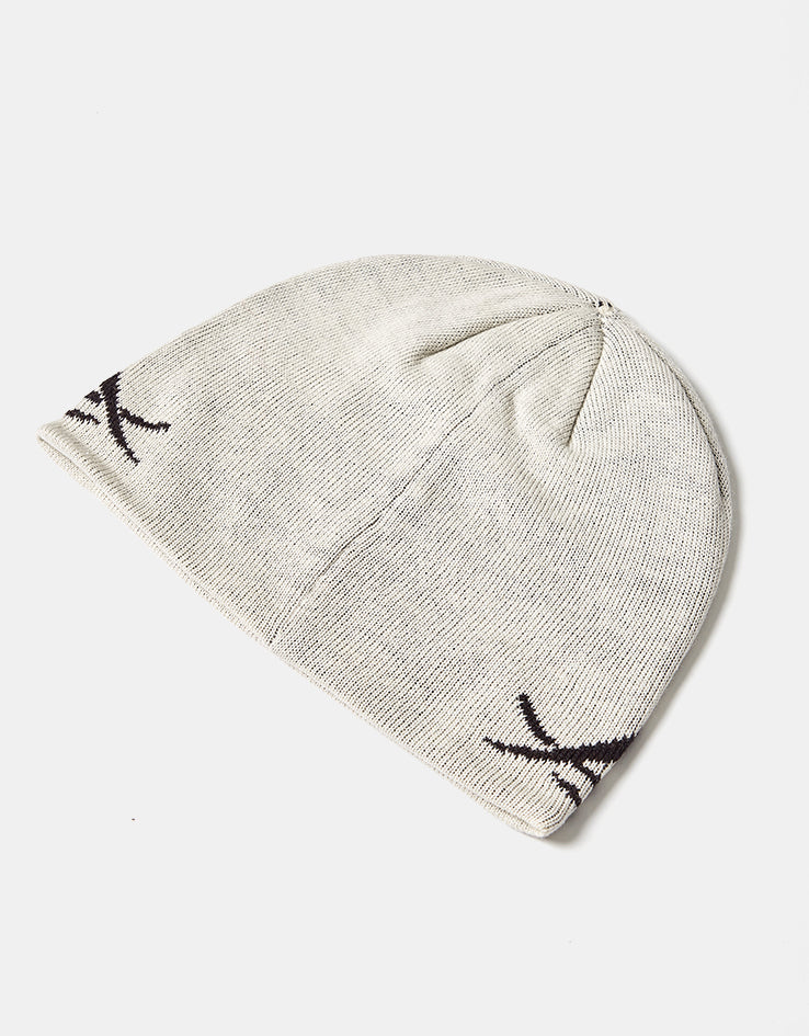 Route One Tribal Cuffless Beanie - Angora/Espresso