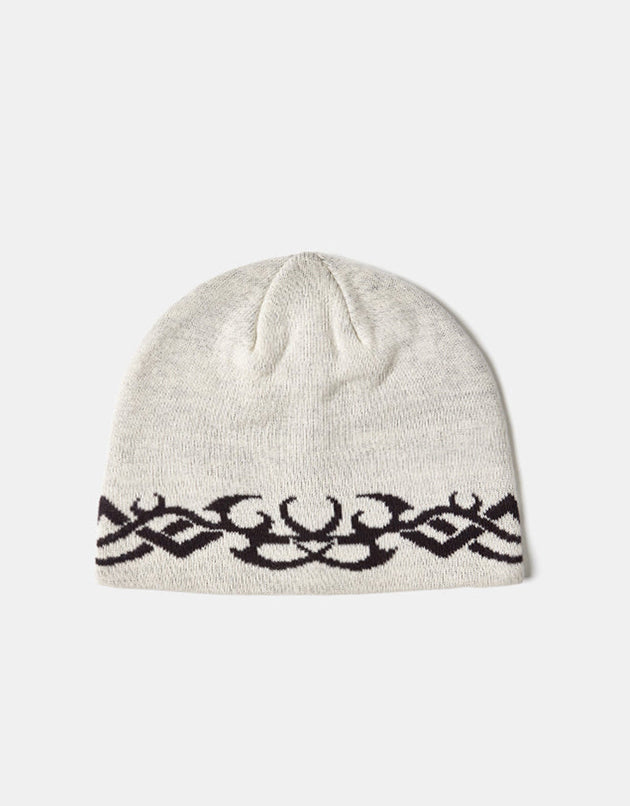 Route One Tribal Cuffless Beanie - Angora/Espresso