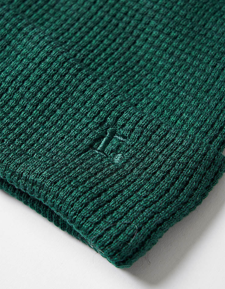 Route One Waffle Fisherman Beanie - Forest Green