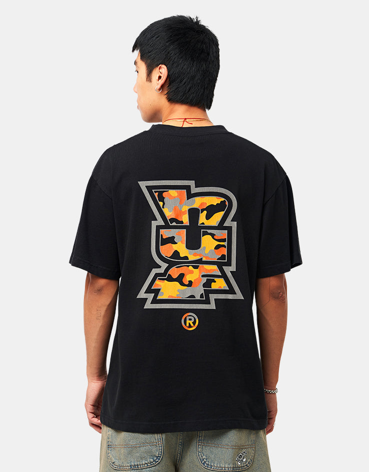 HUF Megablast Camo T-Shirt - Black