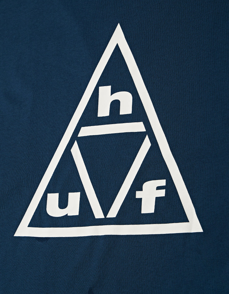 HUF Triple Triangle T-Shirt - Harbor Blue/White