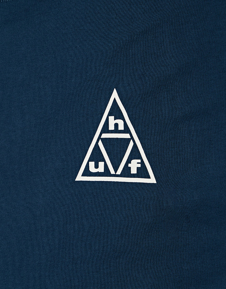 HUF Triple Triangle T-Shirt - Harbor Blue/White