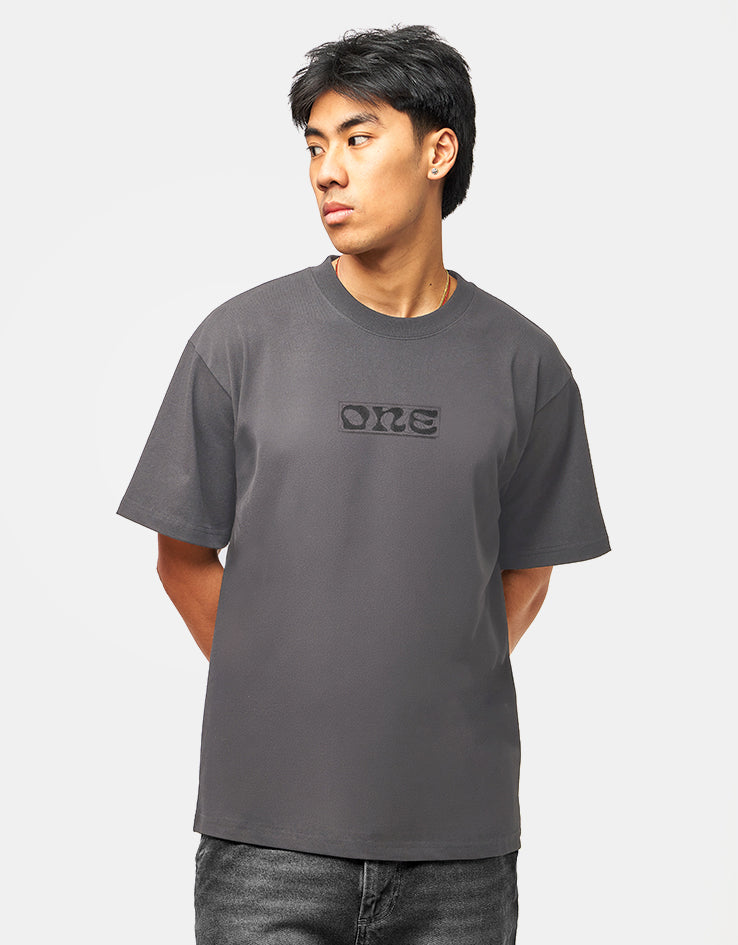 Route One Nature Organic T-Shirt - Anthracite