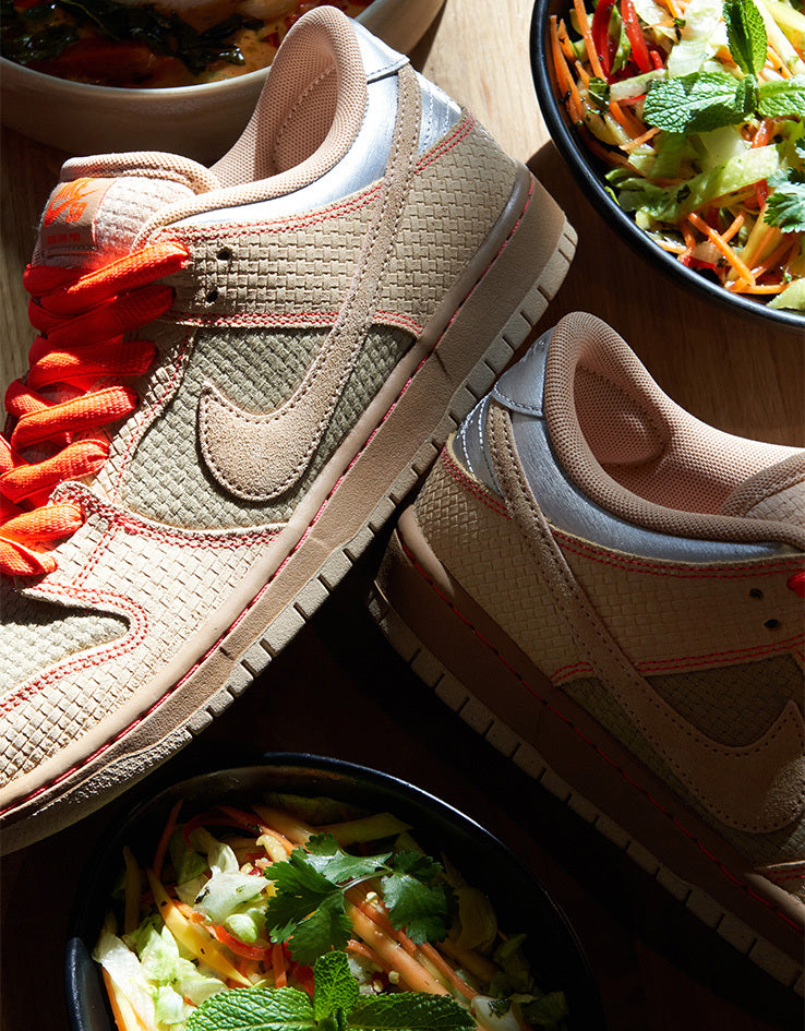 Nike SB 'Som Tum' Dunk Low Pro Skate Shoes - Canvas/Vachetta Tan-Parachute Beige