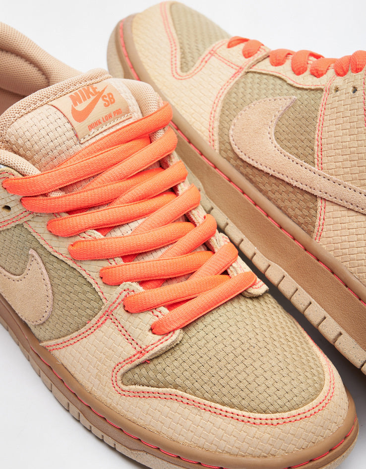 Nike SB 'Som Tum' Dunk Low Pro Skate Shoes - Canvas/Vachetta Tan-Parachute Beige