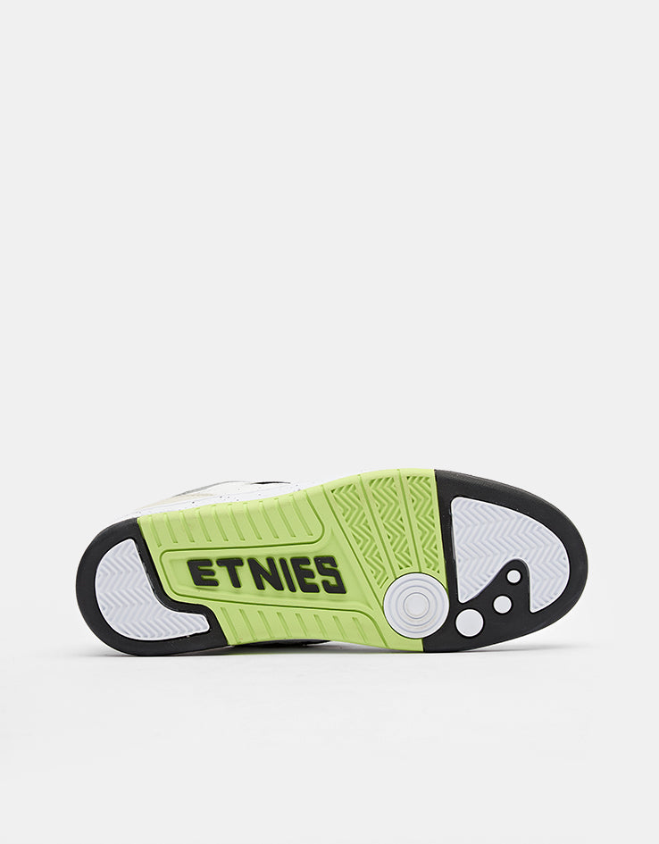 etnies Loot Skate Shoes - White/Black/Green