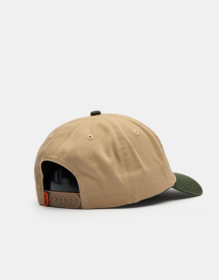 Butter Goods Tide 5 Panel Cap - Washed Tan/Seaweed