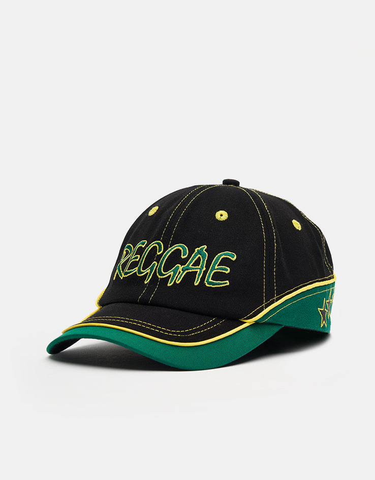 Butter Goods Dub 6 Panel Cap - Black/Green