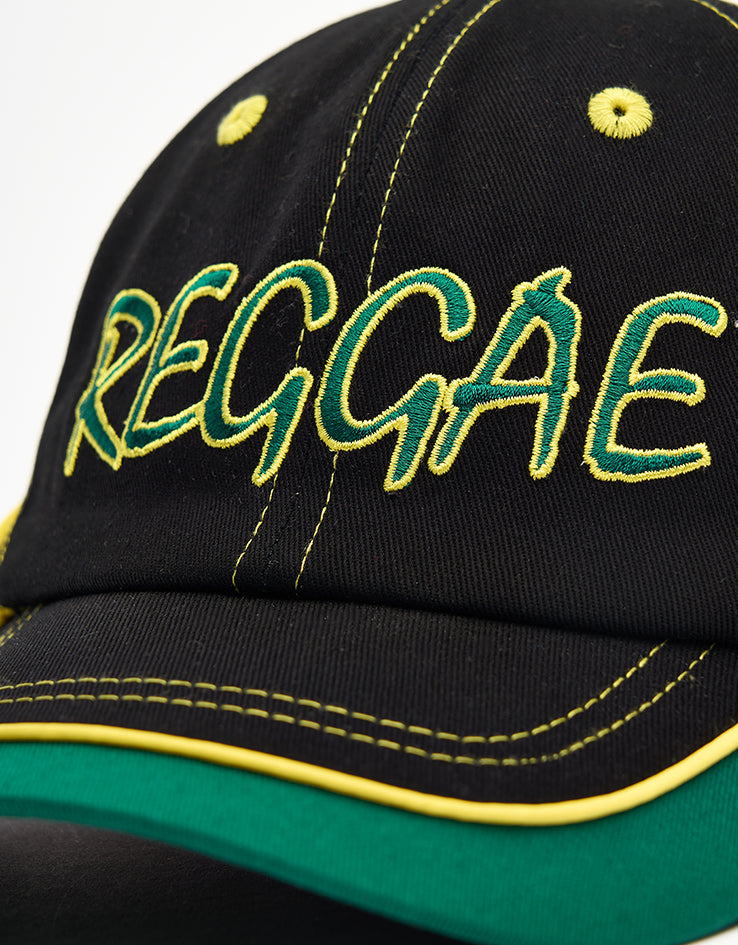Butter Goods Dub 6 Panel Cap - Black/Green