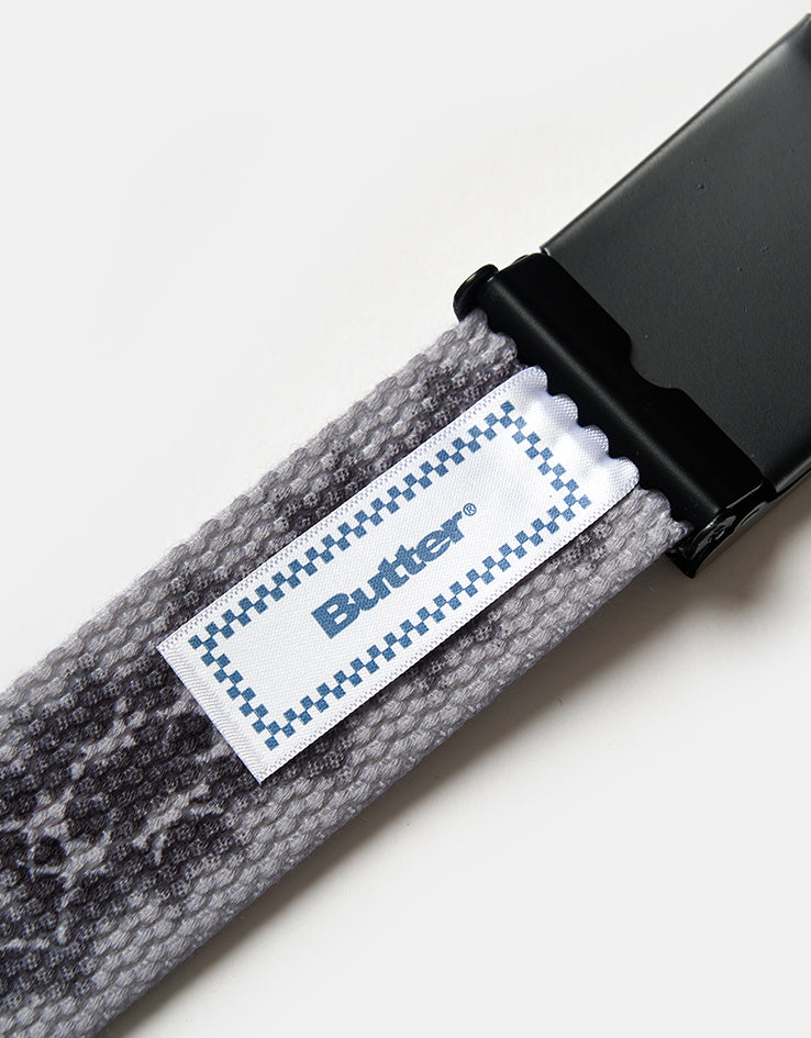 Butter Goods Logo Woven Web Belt - Grey