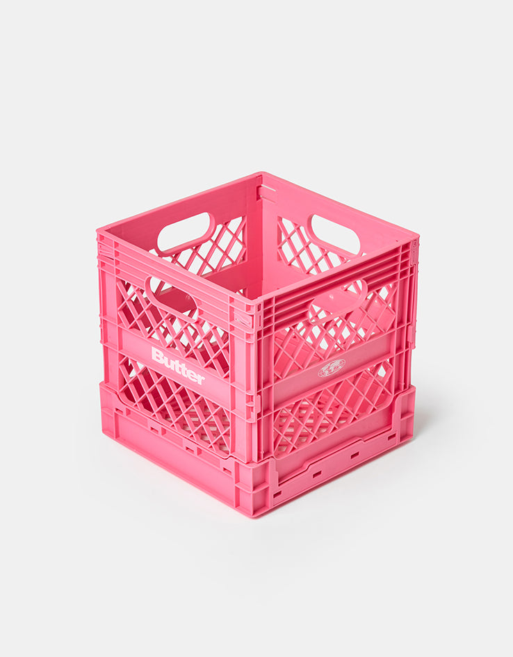 Butter Goods Collapsible Record Crate - Pink