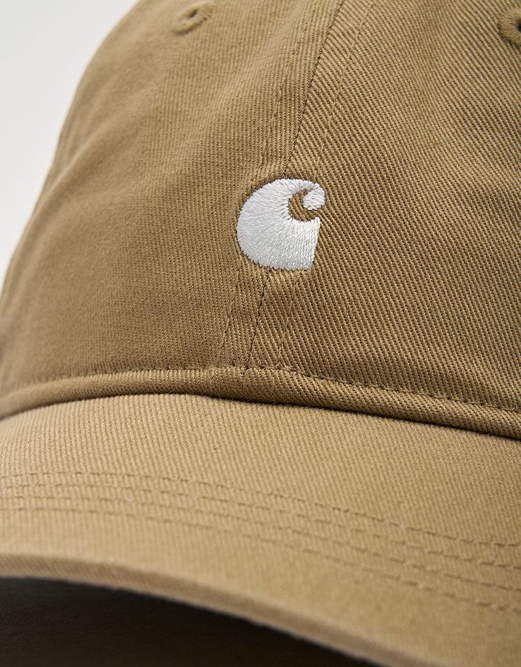 Carhartt WIP Madison Logo Cap - Leather/White