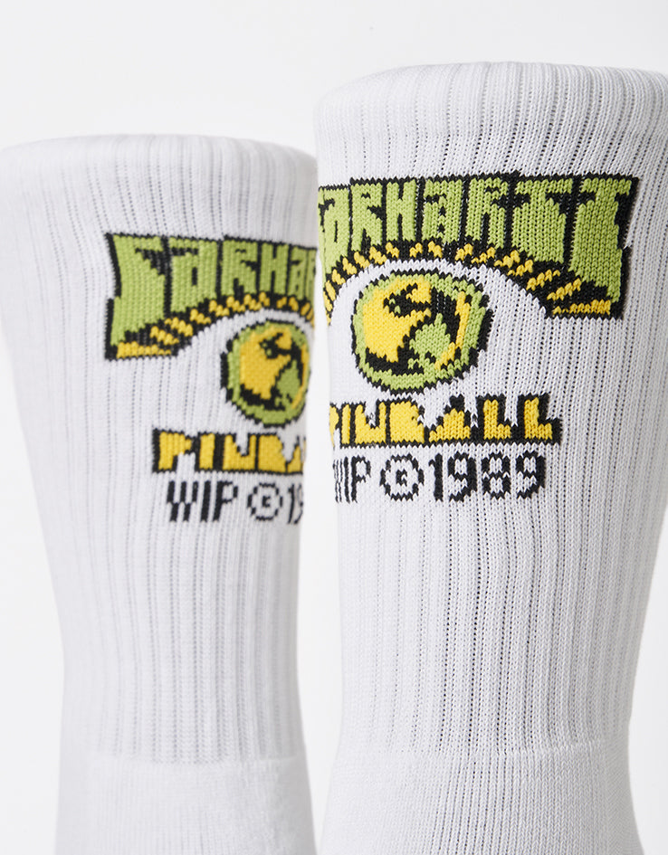 Carhartt WIP Pinball Crew Socks - White