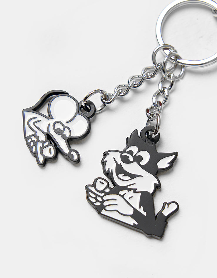 Carhartt WIP Coffee Break Keychain - Black/White