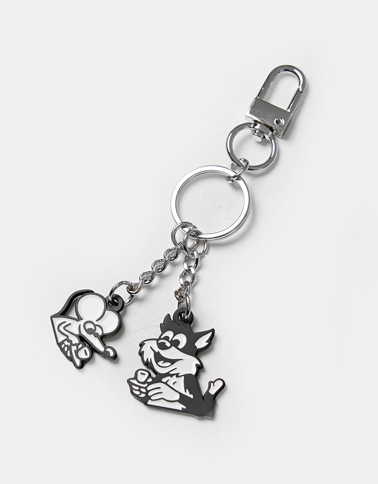Carhartt WIP Coffee Break Keychain - Black/White