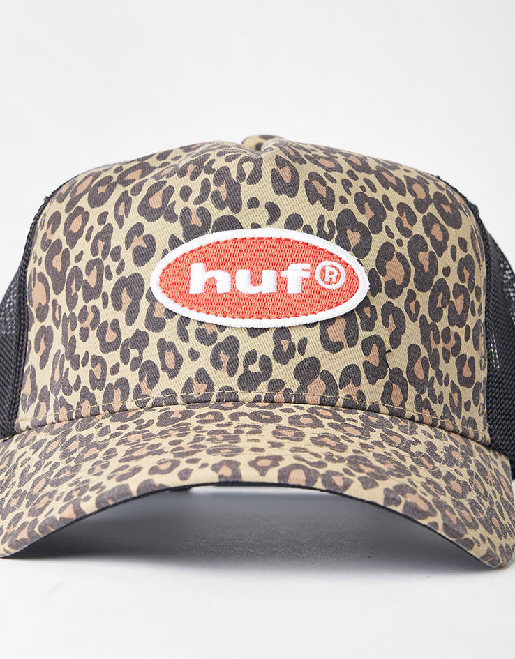 HUF Safari Trucker Cap - Leopard