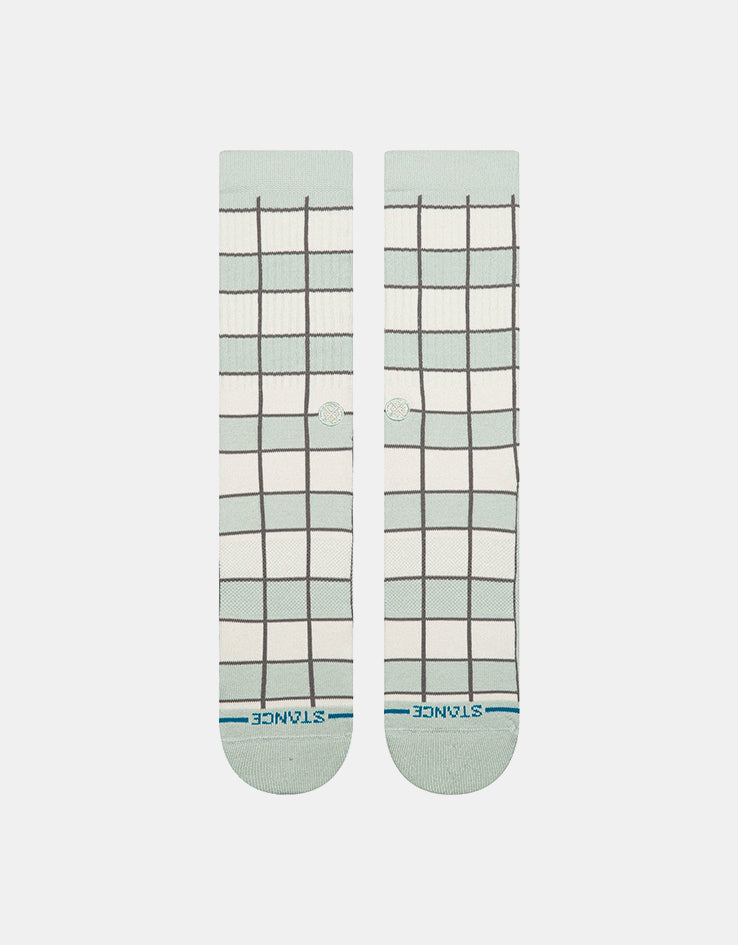 Stance Kitchen Tile Crew Socks - Light Blue
