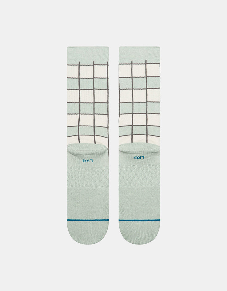 Stance Kitchen Tile Crew Socks - Light Blue