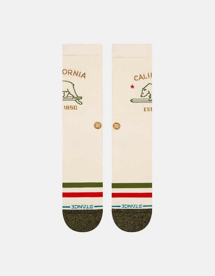 Stance California Republic 2 Crew Socks - Off White