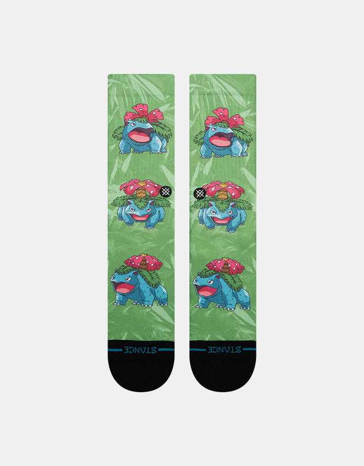 Stance x Pokémon Venusaur Crew Socks - Green