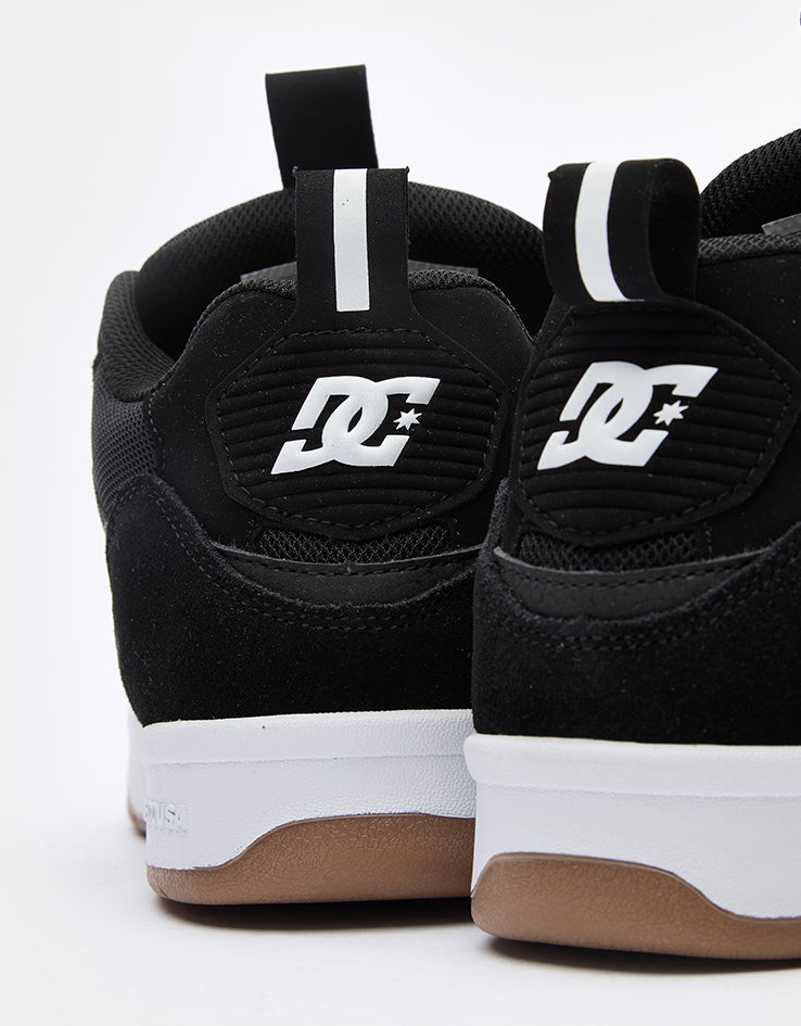 DC JS2 Skate Shoes - Black/White/Gum