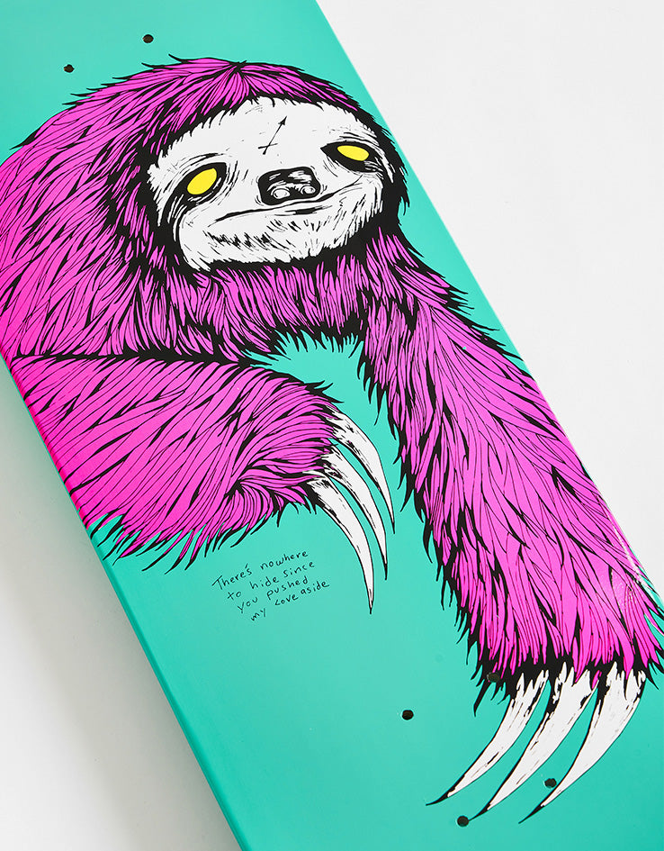 Welcome Sloth on Popsicle Skateboard Deck - 8.5"