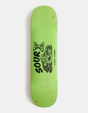 Sour Albert Snake Square Skateboard Deck - 8.125"