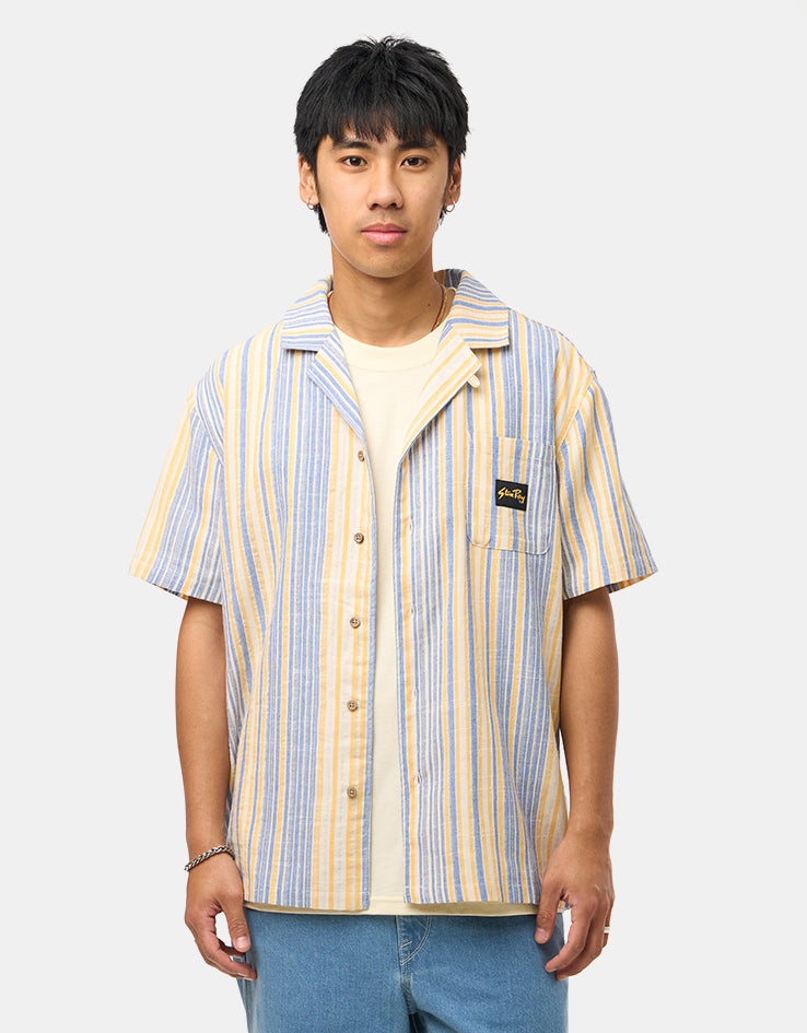 Stan Ray Tour S/S Shirt - Blue/Yellow Stripe