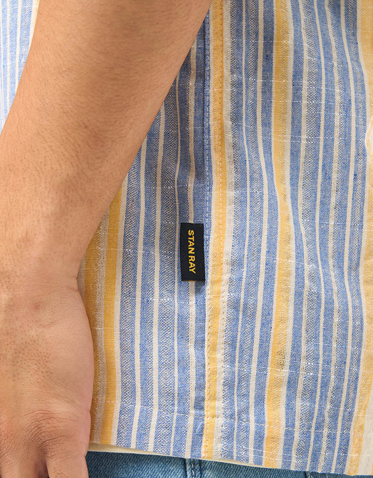 Stan Ray Tour S/S Shirt - Blue/Yellow Stripe