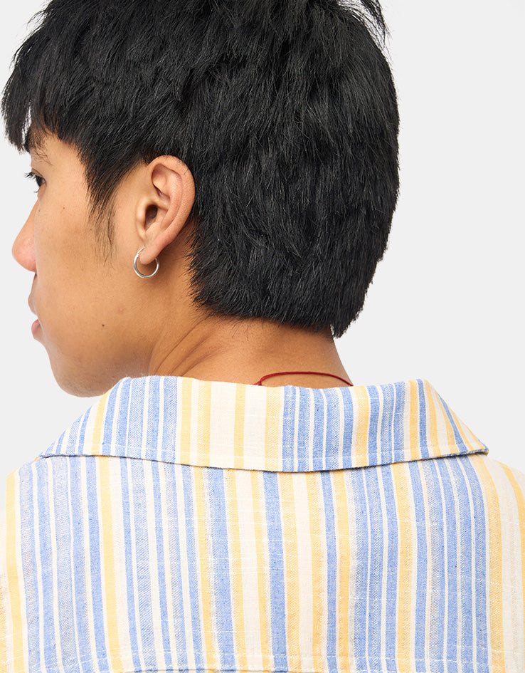 Stan Ray Tour S/S Shirt - Blue/Yellow Stripe
