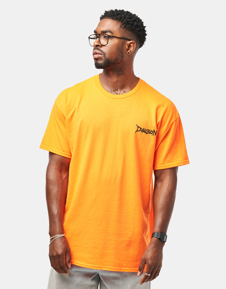 Dungeon Portcullis T-Shirt - Orange