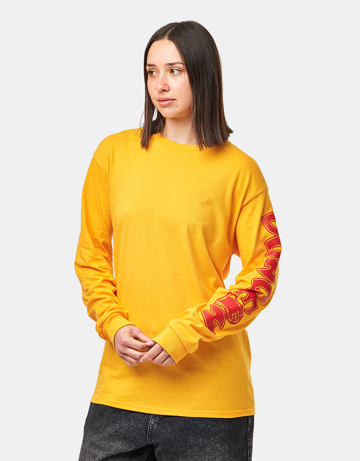 Dungeon Portcullis L/S T-Shirt - Yellow