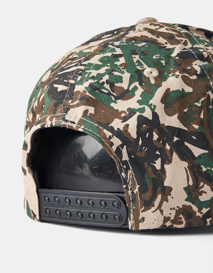 Dungeon Scrawl Logo Cap – Forest Camo/Orange