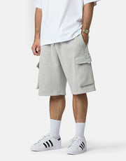 ICHPIG Fleece Cargo Shorts - Grey Marle