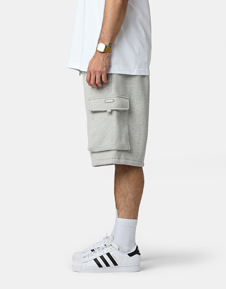 ICHPIG Fleece Cargo Shorts - Grey Marle