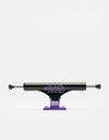 Slappy Bam Margera ST1 Hollow Skateboard Trucks - Black/Purple (Pair)