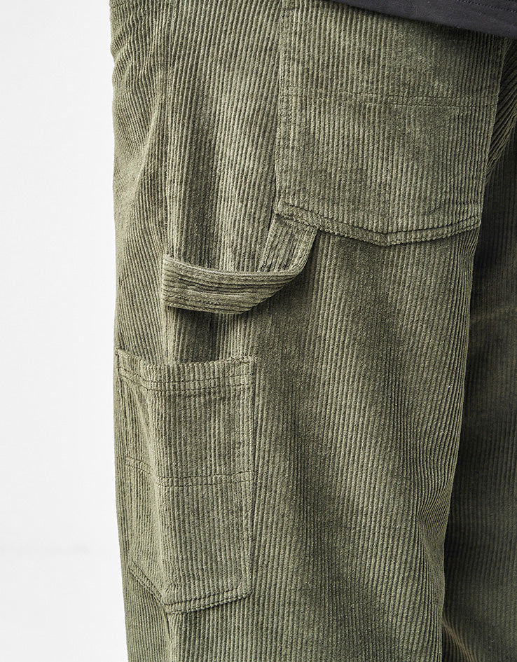 Santa Cruz Cord Carpenter Big Pants - Dark Moss Cord
