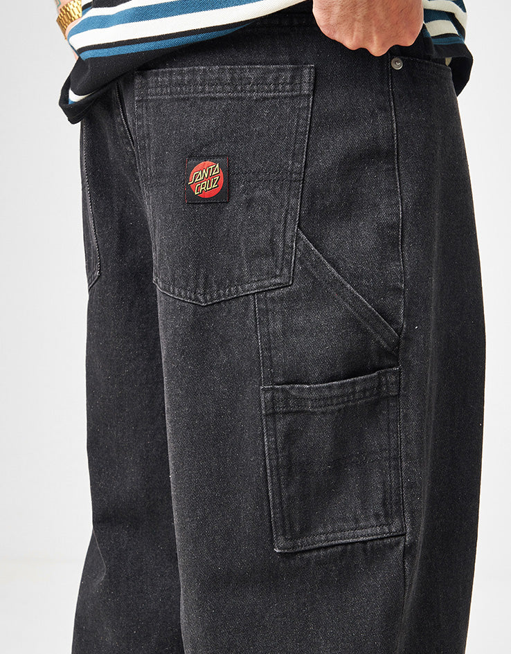 Santa Cruz Carpenter Big Pants - Black Wash