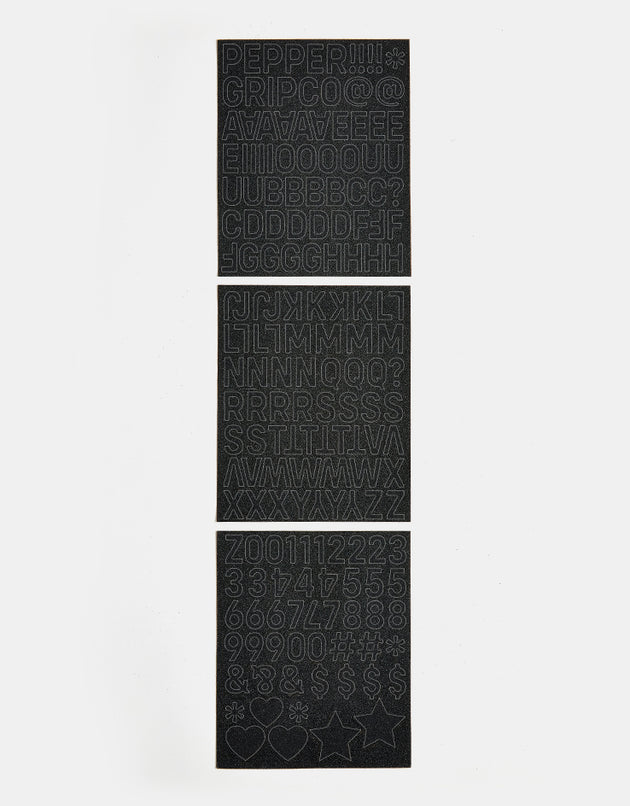 Pepper Alphanumeric Custom Grip Tape Pack