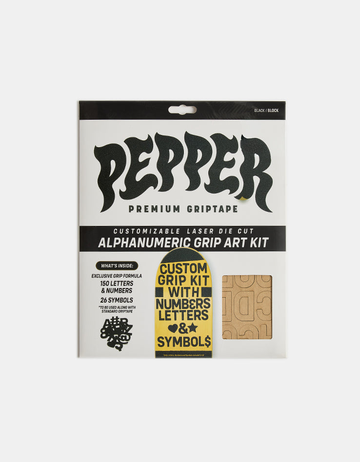 Pepper Alphanumeric Custom Grip Tape Pack