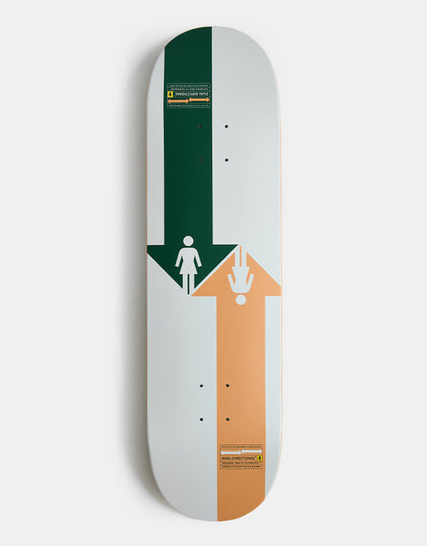 Girl McCrank Khaki to Shacky OG 'DD TWIN TIP' G069 Skateboard Deck