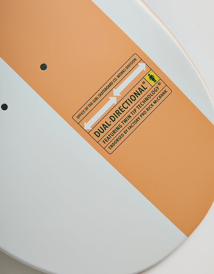Girl McCrank Khaki to Shacky OG 'DD TWIN TIP' G096 Skateboard Deck - 8.56"