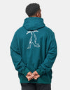 adidas x Gonz Head Pullover Hoodie - Aurora Ivy/Black