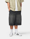 Route One Super Baggy XL Jorts - Washed Black