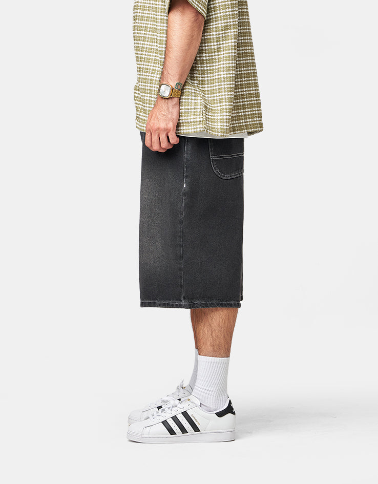 Route One Super Baggy XL Jorts - Washed Black