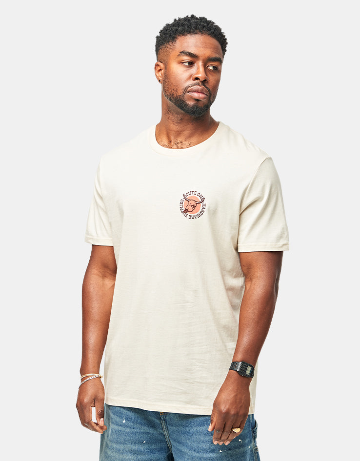 Route One Cowboy Organic T-Shirt - Natural Raw